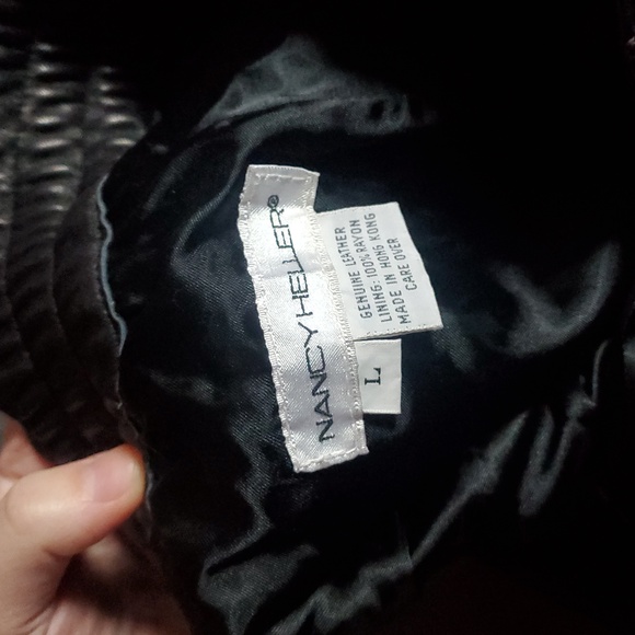 Nancy Heller Genuine Leather Women's Pants - Picture 3 of 3